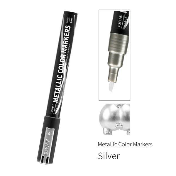 Dspiae Metallic Color Marker - Silver