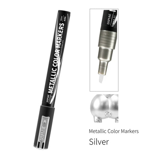 Dspiae Metallic Color Marker - Silver