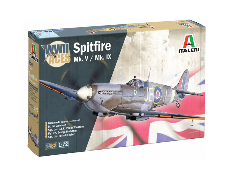 Italeri WWII Aces Spitfire Mk. V / Mk. IX (1:72)