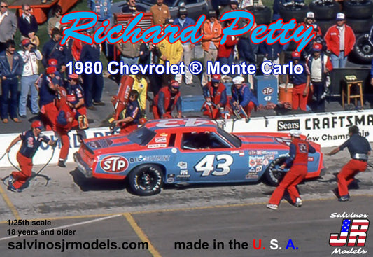 Salvinos JR Models Richard Petty 1980 Chevrolet Monte Carlo "Reverse Paint Scheme" (1:25)