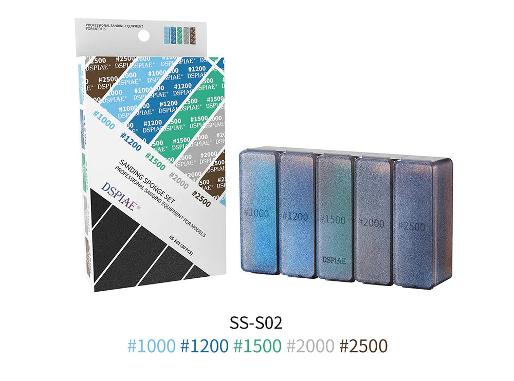 Dspiae Sanding Sponge Set S02 (30 Pieces)