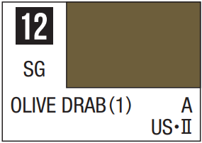 Mr. Hobby Mr. Color Spray - Semi Gloss Olive Drab (1) (100ml)