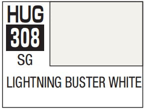 Mr. Hobby Aqueous Hobby Color HUG308 - Semi Gloss Lightning Buster White (10ml)
