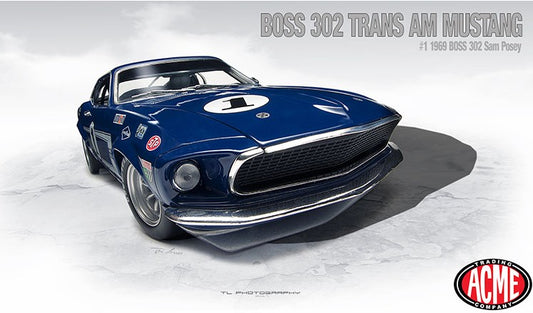 ACME Team Shelby's #1 1969 Boss 302 Trans Am Mustang (1:18)