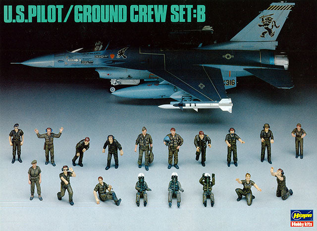 Hasegawa U.S. Pilot/Ground Crew Set:B (1:48)