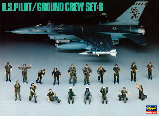 Hasegawa U.S. Pilot/Ground Crew Set:B (1:48)