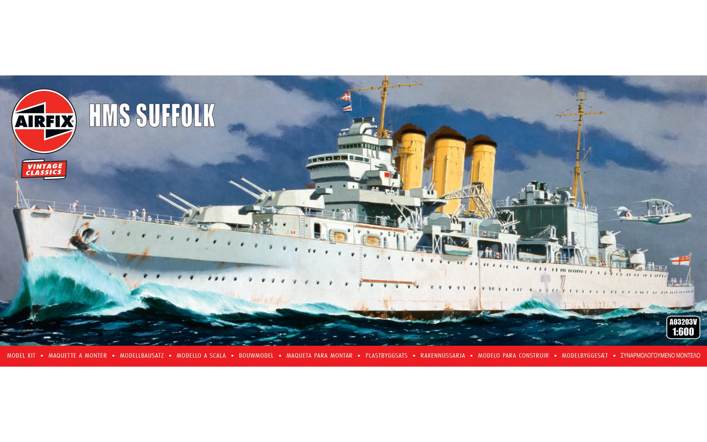 Airfix Vintage Classics HMS Suffolk (1:600)