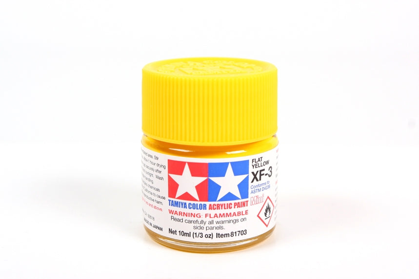 Tamiya Acrylic Mini XF-3 Flat Yellow (10ml)