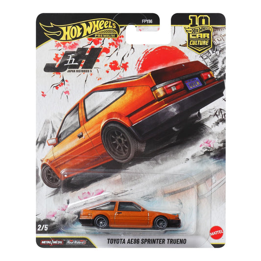 Hot Wheels Premium Car Culture Japan Historics 5 Toyota AE86 Sprinter Trueno (1:64)