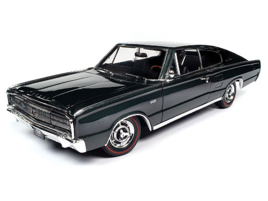 Auto World 1966 Dodge Charger MCACN - Dark Green Metallic (1:18)