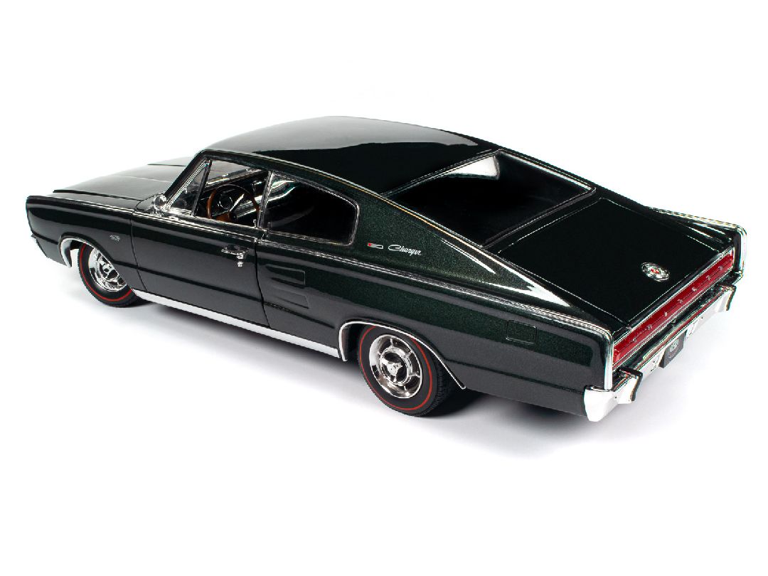 Auto World 1966 Dodge Charger MCACN - Dark Green Metallic (1:18)