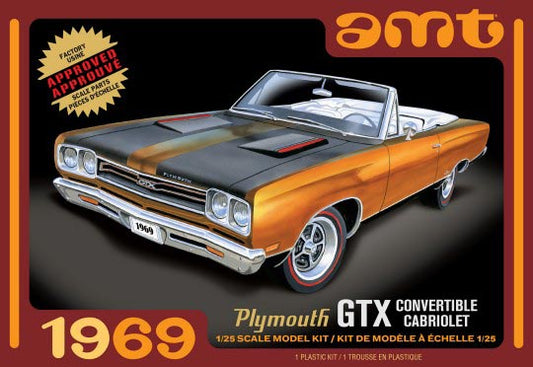 AMT 1969 Plymouth GTX Convertible (1:25)