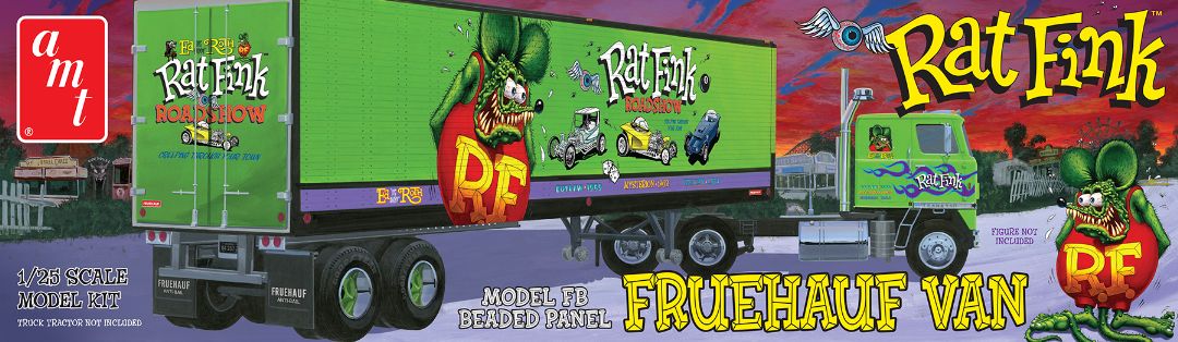 AMT Fruehauf Model FB Beaded Panel Van - Rat Fink (1:25)