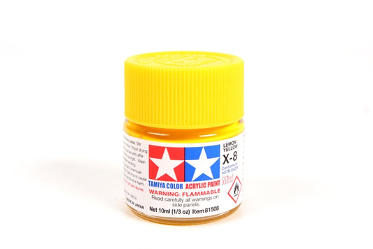 Tamiya Acrylic Mini X-8 Lemon Yellow (10ml)