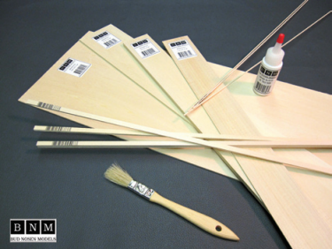 Bud Nosen Models Basswood Stick 5/16" x 5/16" x 24"