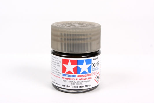 Tamiya Acrylic Mini X-19 Smoke (10ml)