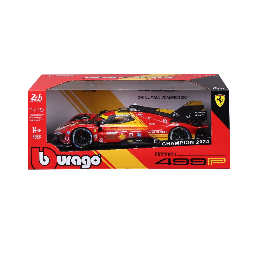Bburago Race 2024 24h Le Mans Champion Ferrari 499P (1:18)