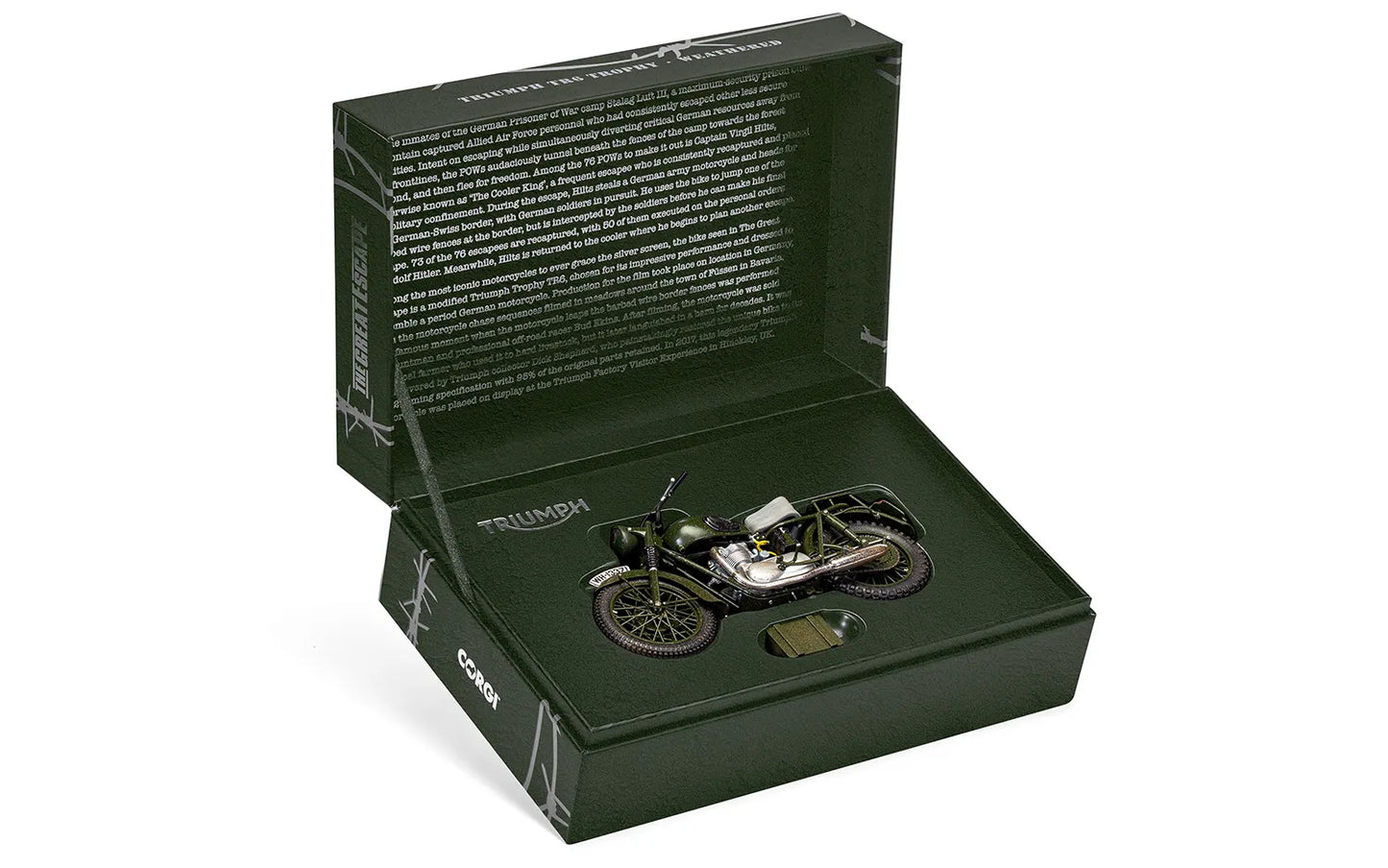Corgi The Great Escape Triumph RT6 Trophy - Weathered (1:12)