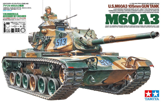 Tamiya U.S. M60A3 105mm Gun Tank (1:35)