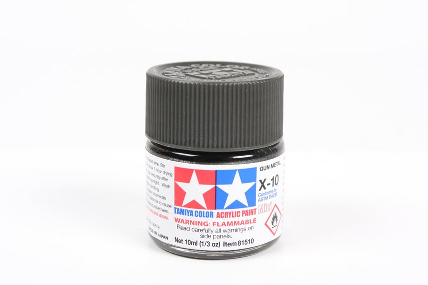 Tamiya Acrylic Mini X-10 Gun Metal (10ml)