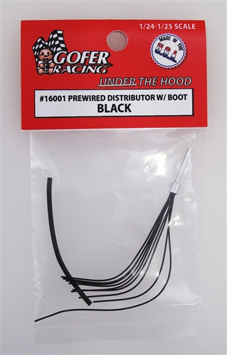 Gofer Racing Under the Hood - Prewired Distributor W/Boot - Black (1:24 & 1:25)