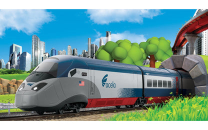 Hornby Amtrak acela Battery Operated Train Set (HO Scale)