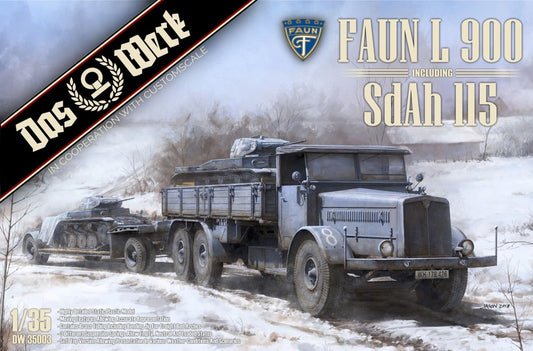 Das Werk Faun L900 Hardtop Including Softtop Cab + Sonderanhänger 115 (1:35)