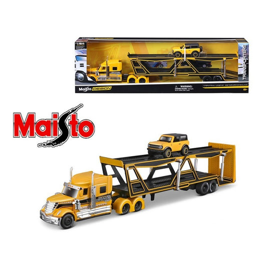 Maisto Design Transporters International Lonestar / 2021 Ford Bronco Badlands (1:64)