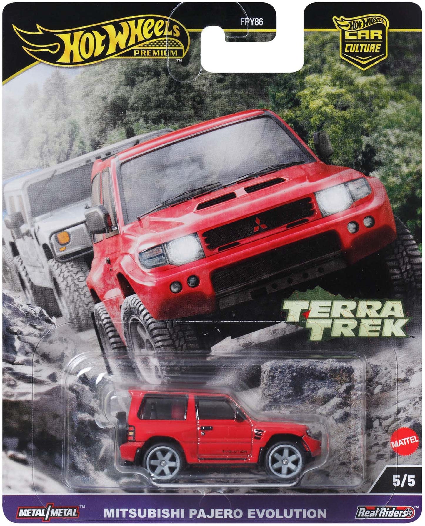 Hot Wheels Premium Car Culture Terra Trek Mitsubishi Pajero Evolution (1:64)