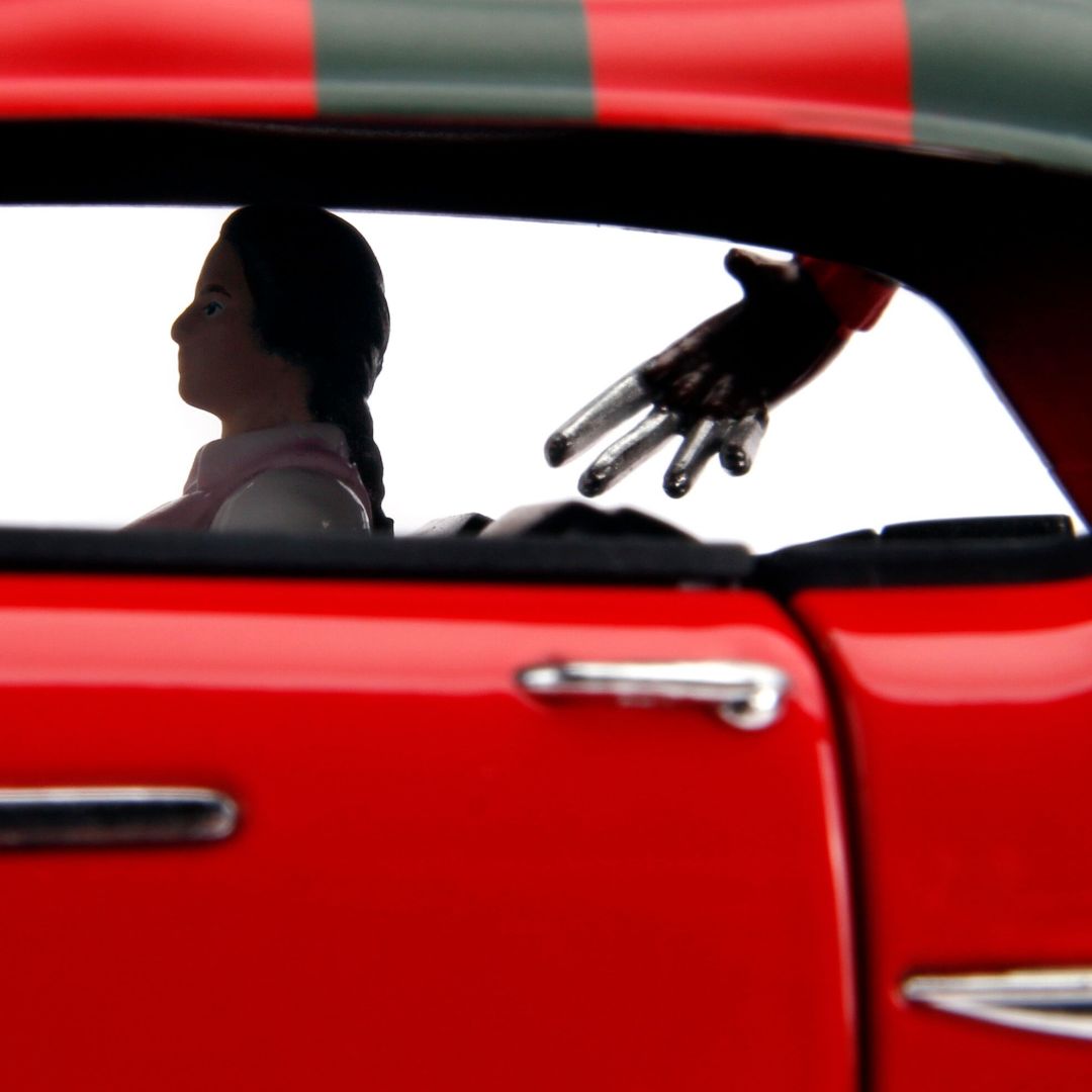 Jada Hollywood Rides A Nightmare on Elm Street Freddy Krueger & 1958 Cadillac Series 62 (1:24)