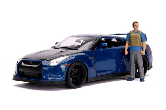 Jada Fast & Furious Brian & 2009 Nissan GT-R (R35) (1:18)