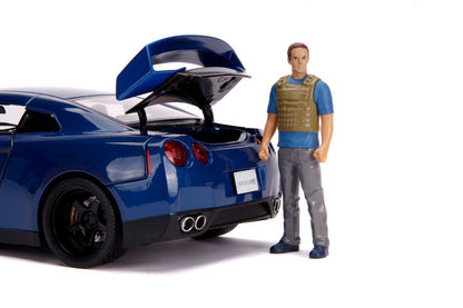 Jada Fast & Furious Brian & 2009 Nissan GT-R (R35) (1:18)