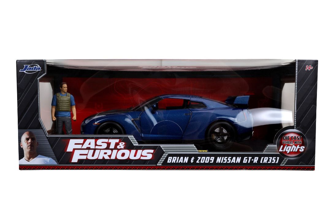 Jada Fast & Furious Brian & 2009 Nissan GT-R (R35) (1:18)