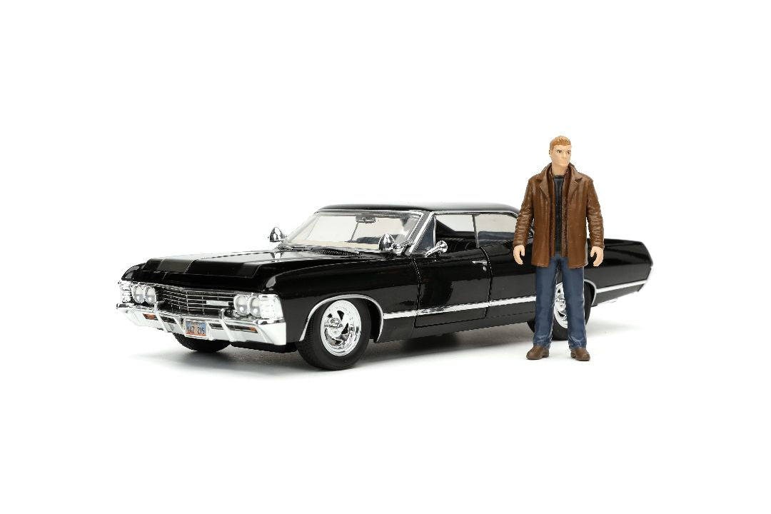 Jada Hollywood Rides Supernatural Join the Hunt Dean Winchester & 1967 Chevrolet Impala SS Sport Sedan (1:24)