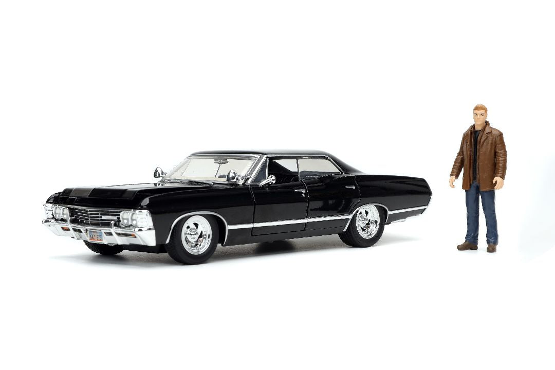 Jada Hollywood Rides Supernatural Join the Hunt Dean Winchester & 1967 Chevrolet Impala SS Sport Sedan (1:24)