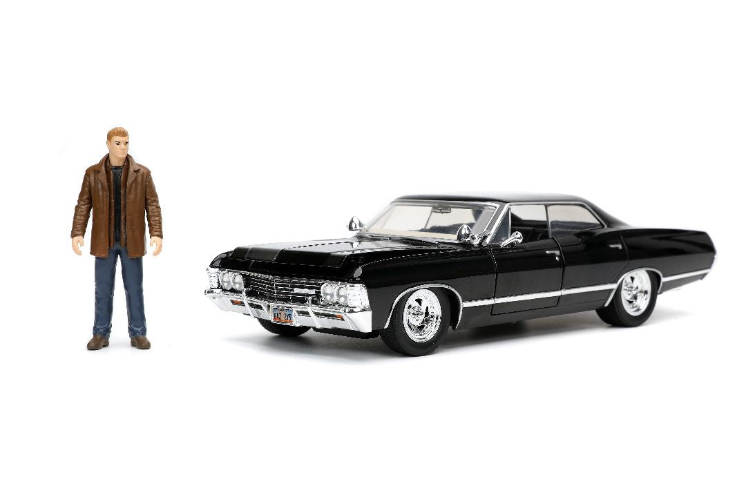 Jada Hollywood Rides Supernatural Join the Hunt Dean Winchester & 1967 Chevrolet Impala SS Sport Sedan (1:24)