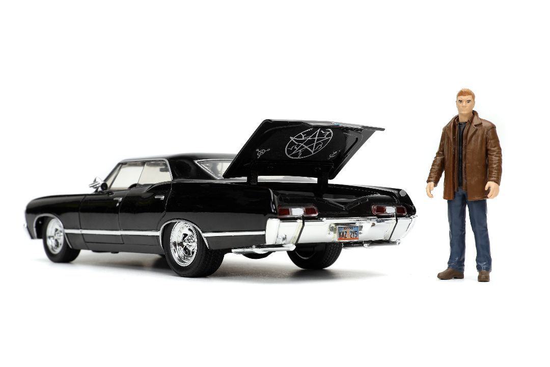 Jada Hollywood Rides Supernatural Join the Hunt Dean Winchester & 1967 Chevrolet Impala SS Sport Sedan (1:24)