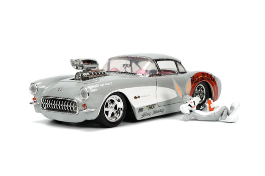 Jada Looney Tunes Bugs Bunny & 1957 Chevrolet Corvette (1:24)