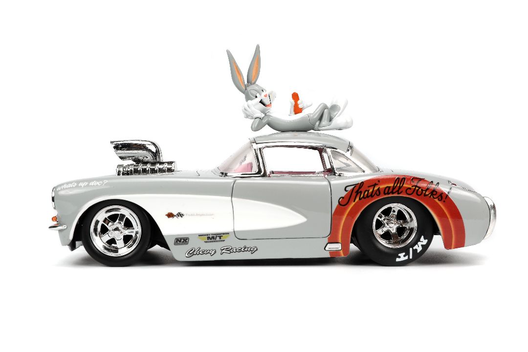 Jada Looney Tunes Bugs Bunny & 1957 Chevrolet Corvette (1:24)