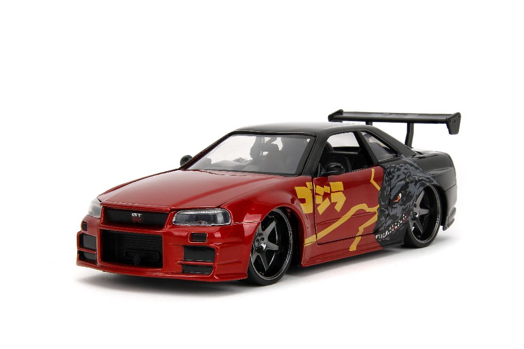 Jada Hollywood Rides Godzilla 2002 Nissan Skyline GT-R (R34)