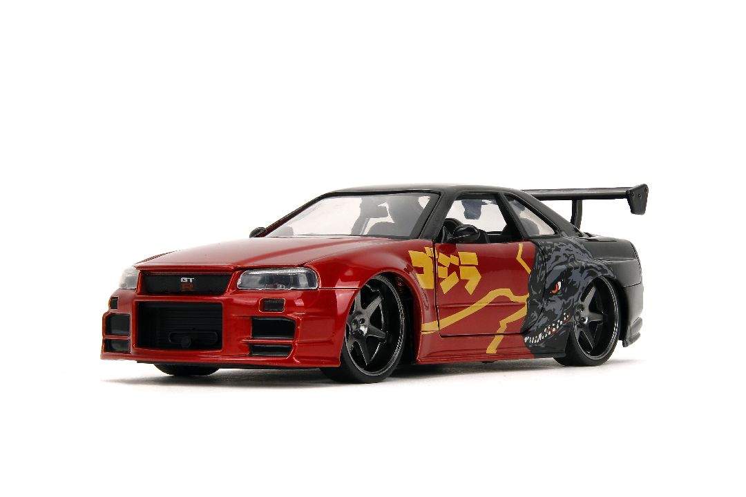 Jada Hollywood Rides Godzilla 2002 Nissan Skyline GT-R (R34)