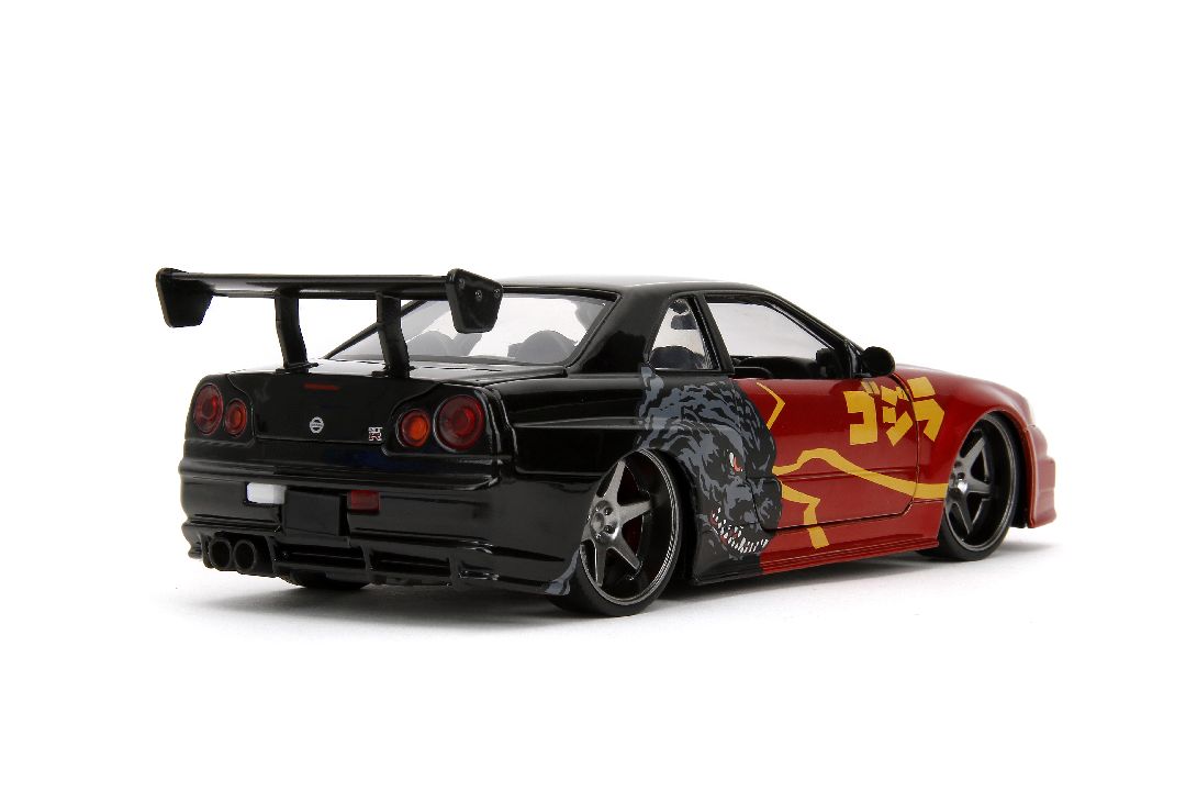 Jada Hollywood Rides Godzilla 2002 Nissan Skyline GT-R (R34)