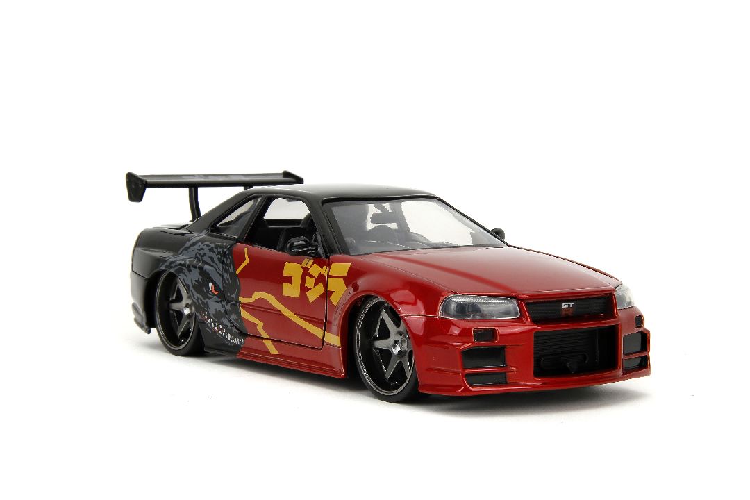 Jada Hollywood Rides Godzilla 2002 Nissan Skyline GT-R (R34)
