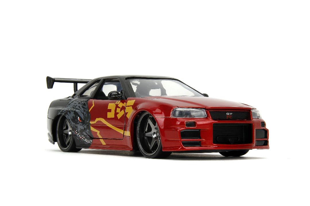 Jada Hollywood Rides Godzilla 2002 Nissan Skyline GT-R (R34)