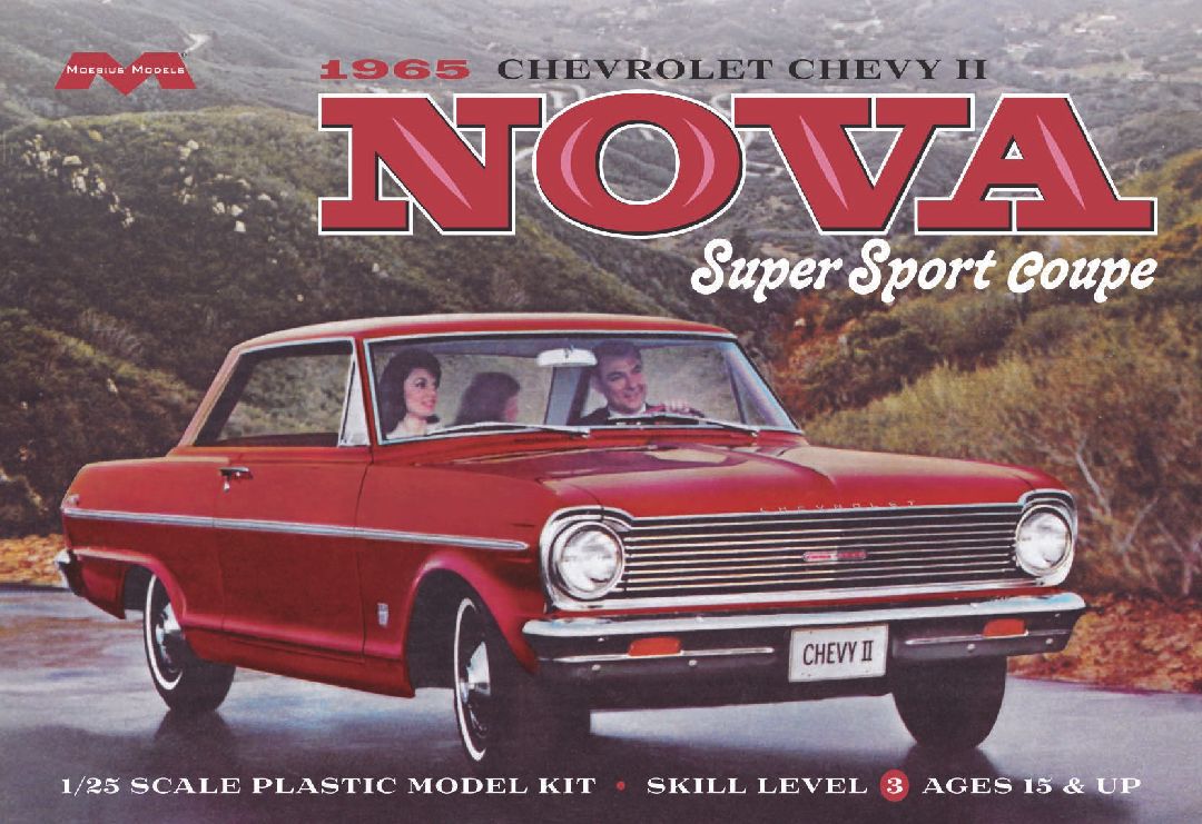 Moebius Models 1965 Chevrolet Chevy II Nova Super Sport Coupe (1:25)