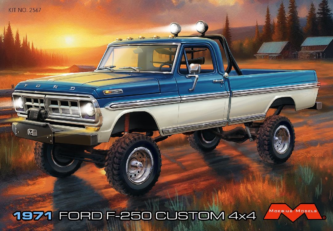 Moebius Models 1971 Ford F-250 Custom 4x4 (1:25)