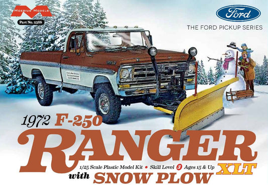 Moebius Models 1972 Ford F-250 Ranger XLT with Snow Plow (1:25)
