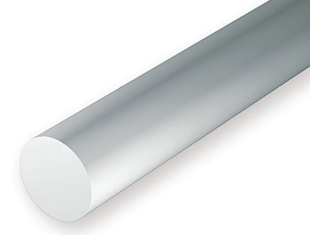 Evergreen Scale Models Polystyrene Rod - White - 0.08" (6 Pack)