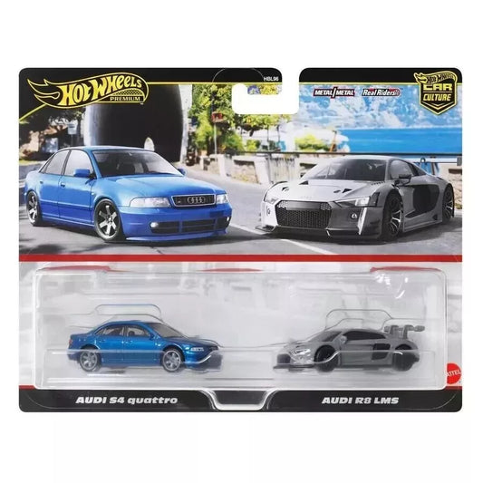 Hot Wheels Car Culture Audi S4 Quattro and Audi R8 LMS (1:64)