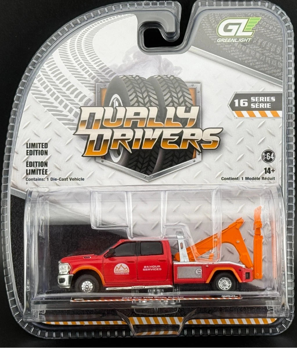 Greenlight Dually Drivers 2022 Ram 3500 Dually Wrecker (1:64)
